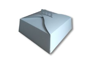 Caja de cartulina para confiterías.