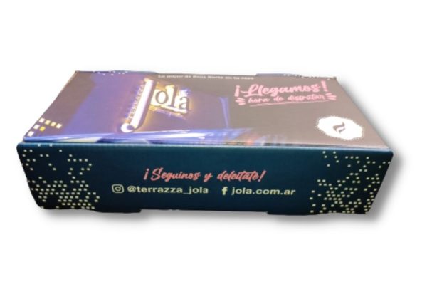 Caja para gastronomía con impresión full color.