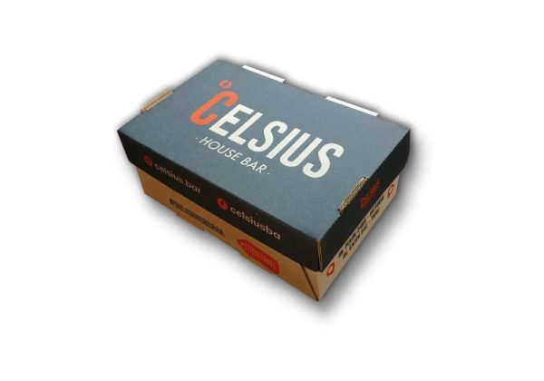Cajas para hamburguesas impresas a dos colores