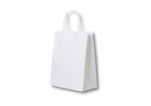 Bolsa de papel con manija enroscada