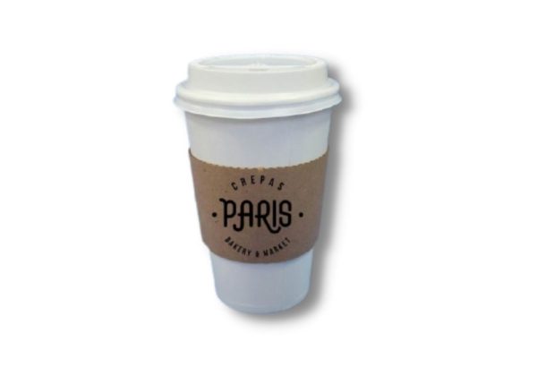 Vaso polipapel simple pared con collarín