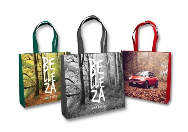 Bolsas de friselina laminadas full color