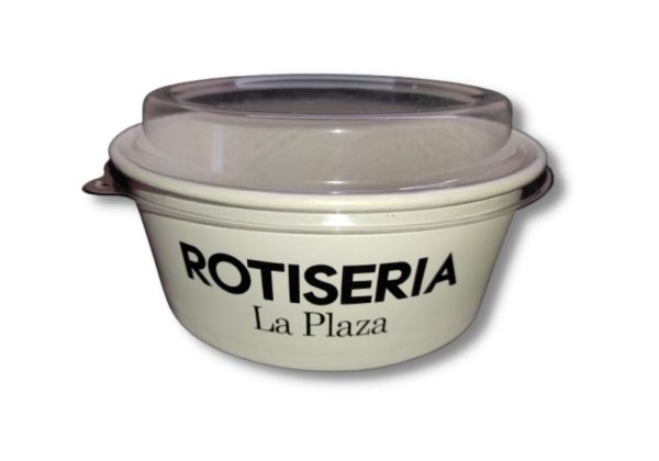 Ensaladera de polipapel impresa
