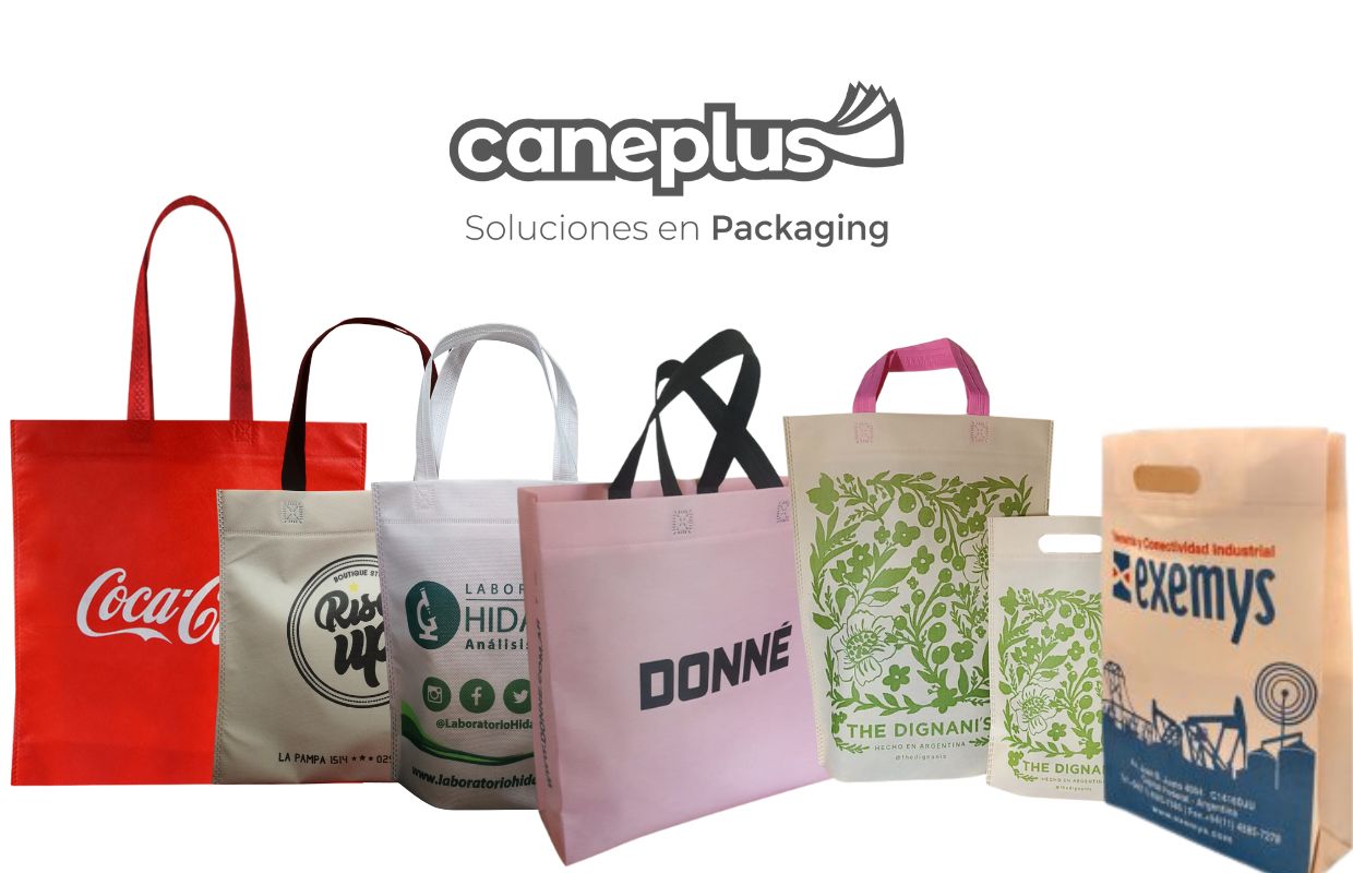 Bolsas de friselina personalizadas, reutilizables, resistentes y prácticas.