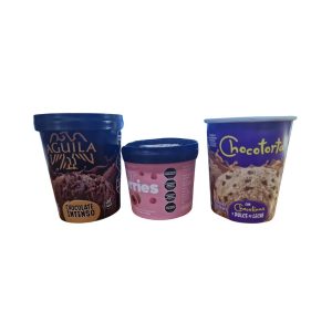 Envases de polipapel ideales para conservar productos congelados como helados, frutas congeladas y bombones helados. Fabricamos envases de polipapel con y sin tapa. Etiquetas con inyección inmould.