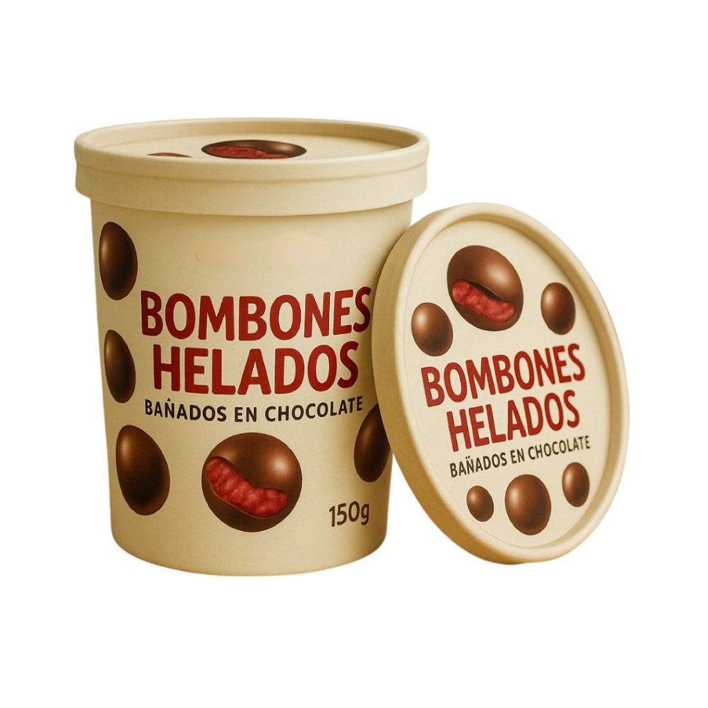 Envase de polipapel 150cc ideal para frutas congeladas