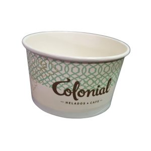Pote para helado de polipapel. Envases inyectados con y sin etiquetas inmould.