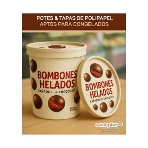 Potes de Polipapel para Bombones Helados